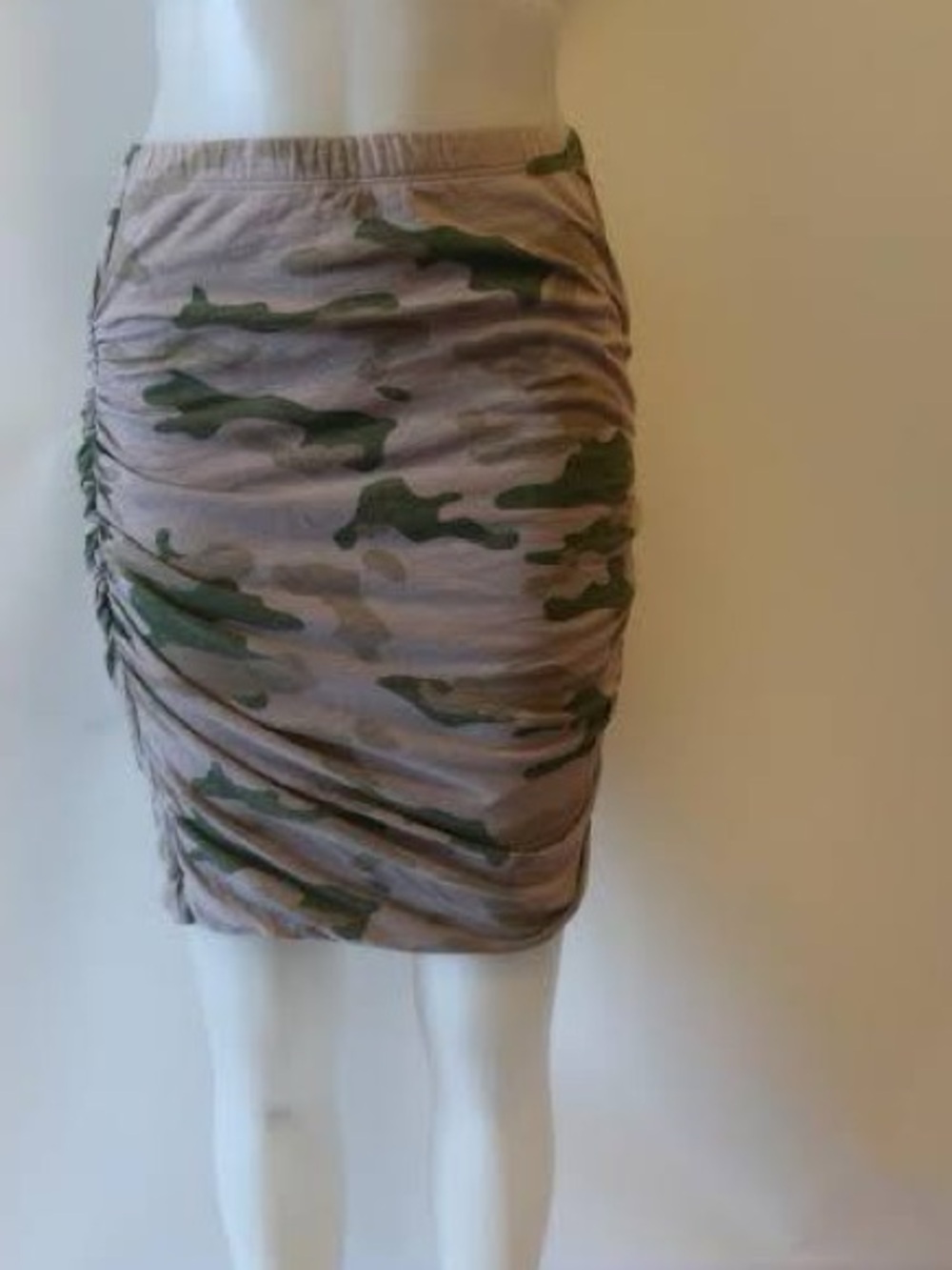 Sundry ~ Top or Skirt? New Camo ruched tunic w/elasticity for tube or Skirt sz 2
